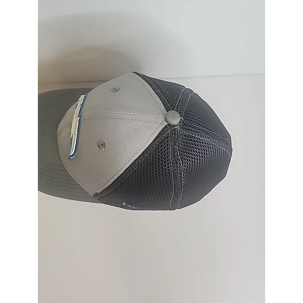 Los Angeles Chargers New Era 39Thirty Hat Size Small/ Medium Gray Black NFL